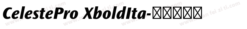 CelestePro XboldIta字体转换